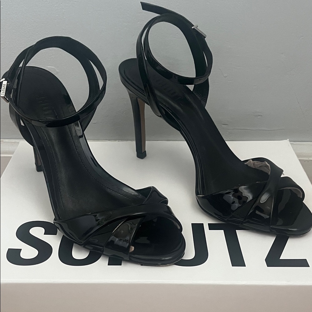 SCHUTZ KEEFA SLING LEATHER SANDAL